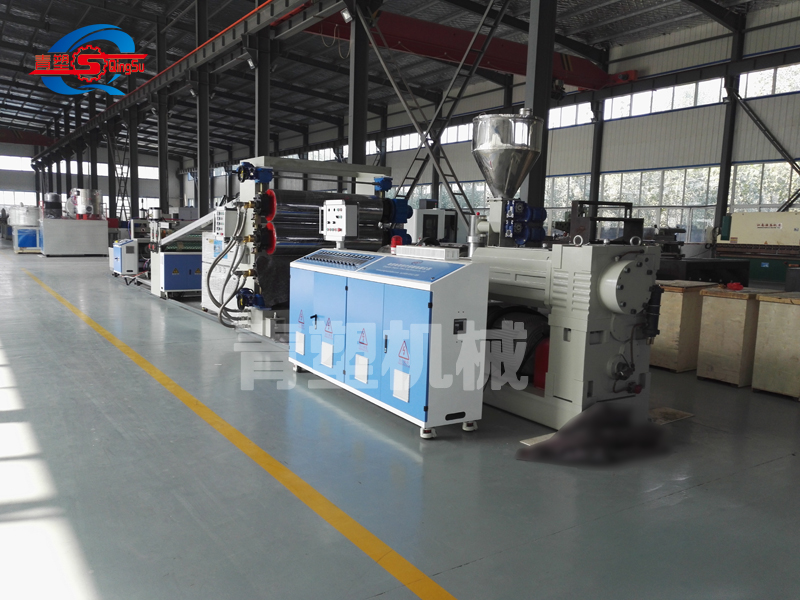 PVC結(jié)皮發(fā)泡板生產(chǎn)線(xiàn)SJSZ80/156